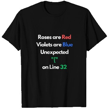 Discover Roses are red arrows are blue computer scientist T-Shirts