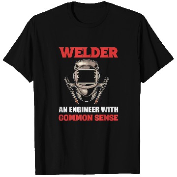 Discover Engineer with Common Sense Repairman T-Shirts