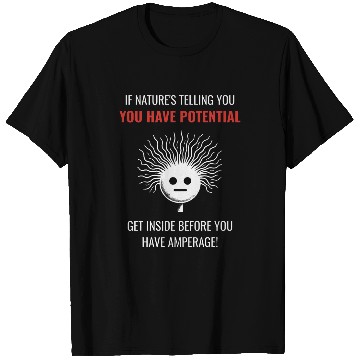 Discover Electricity Amperage Pun Science Buffs Physics Teacher T-Shirts