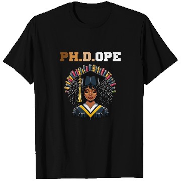 Discover PHDOPE PhD Doctorate Student Graduation Black Queen 2024 2 T-Shirts