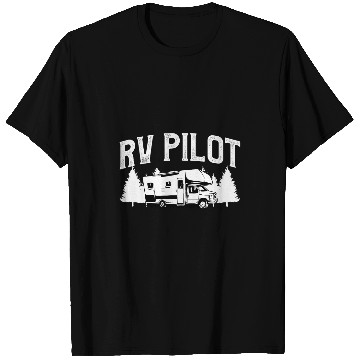 Discover RV Pilot Camping Camper Motorhomes Trailer T-Shirts