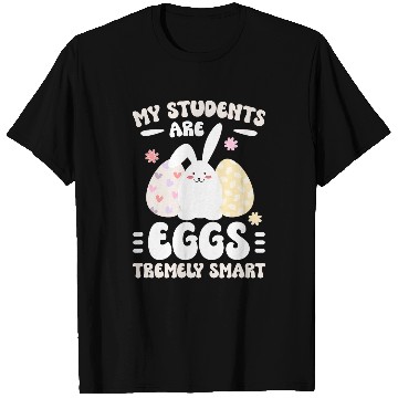 Discover Eggstremely Smart Teacher Easter Bunny Teaching Easter Day T-Shirts