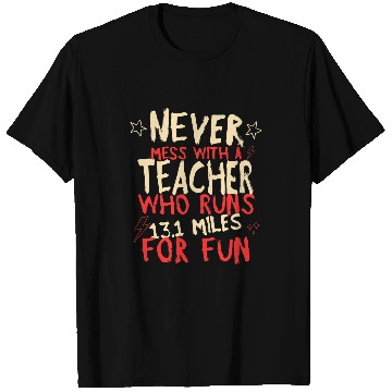 Discover Teacher Who Runs Half Marathon Funny Running Humor Runner 2 T-Shirts