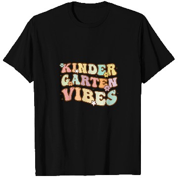 Discover Kindergarten Vibes Happy First Day Back To School Student T-Shirts
