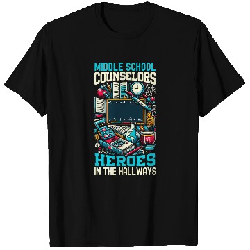 Discover Middle School Counselor Student Counseling Profession 8 T-Shirts