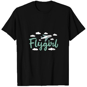 Discover Pilot Girl Flight Attendant T-Shirts