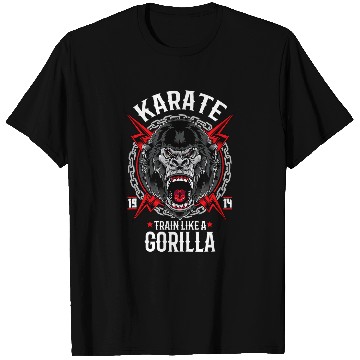 Discover Angry Gorila Karate Gift T-Shirts