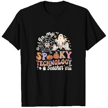 Discover In My Spooky Technology Teacher Era Back To School Halloween T-Shirts