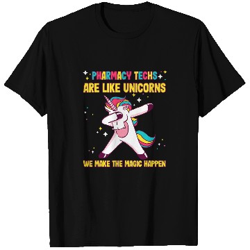 Discover Pharmacy Technician pharmacy school pharmtech Unicorns design T-Shirts