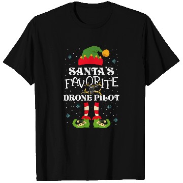 Discover Santas Favorite Drone Pilot Christmas Helper T-Shirts