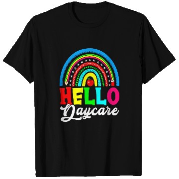 Discover Hello Daycare Provider Teacher Back To School Childcare T-Shirts
