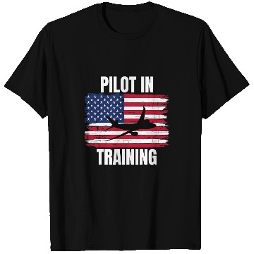 Discover Pilot In Training Airplane Aviation Flying Flight Student T-Shirts
