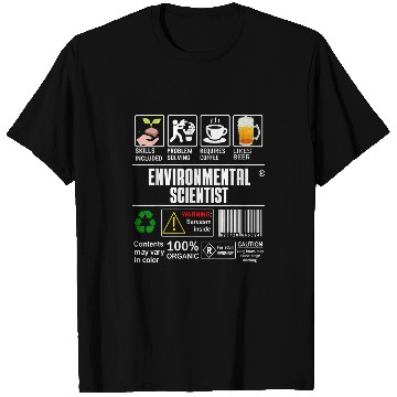Discover Environmental Scientist Facts Scientist Student Beer T-Shirts