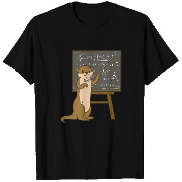 Discover Charming Otter Educator Teaches Complex Equations T-Shirts