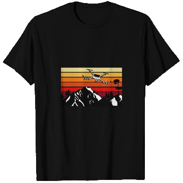 Discover Drone Life Themed Retro Drone Flying for Drone Operator T-Shirts