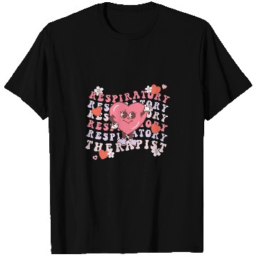 Discover Retro Valentines Day Respiratory Therapist RT Pulmonologist T-Shirts