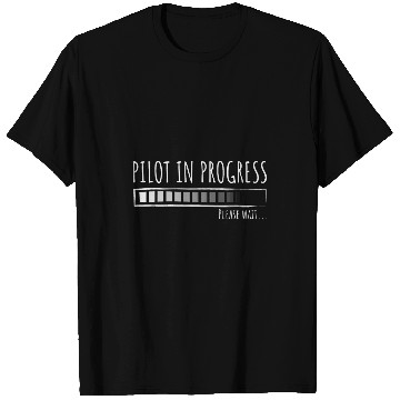 Discover Pilot In Progress Flight School Student Pilots In Training T-Shirts