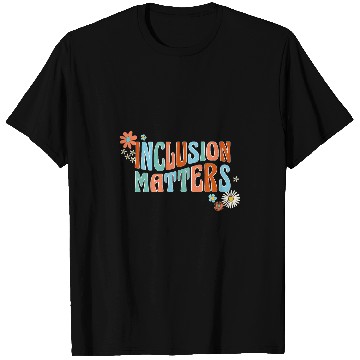 Discover Inclusion Matters Groovy Special Education SPED Teacher T-Shirts