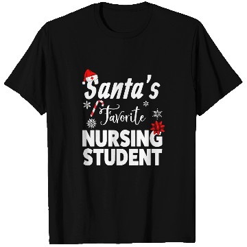 Discover Santas Favorite Nursing Student Christmas T-Shirts