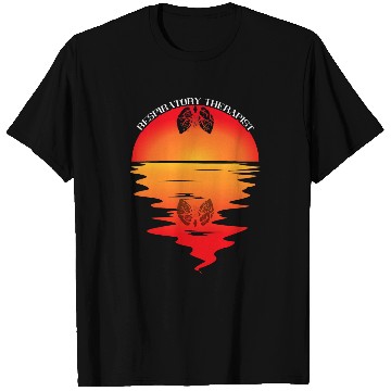 Discover Respiratory Therapist Lungs Sunset Respiratory Therapy RT T-Shirts