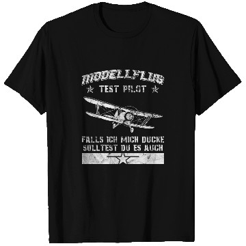 Discover Model Flight Test Pilot Wenn Ich Mich Ducke Model Aeroplane T-Shirts