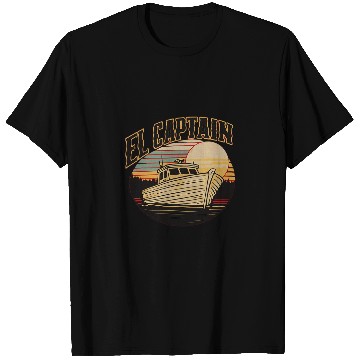 Discover El Capitan Captain Anchor Boat Funny Boating T-Shirts