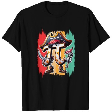 Discover Funny Pi Day Pirate Maths STEM Teacher Student T-Shirts