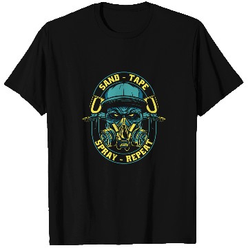 Discover Sand Tape Spray Repeat Automotive Vehicle Car Painter T-Shirts