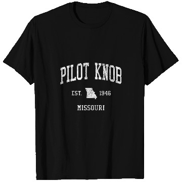Discover Pilot Knob MO vintages Athletic Sports JS01 T-Shirts