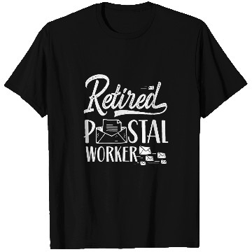 Discover Retired Postal Worker Courier Postman Mailman Mail T-Shirts