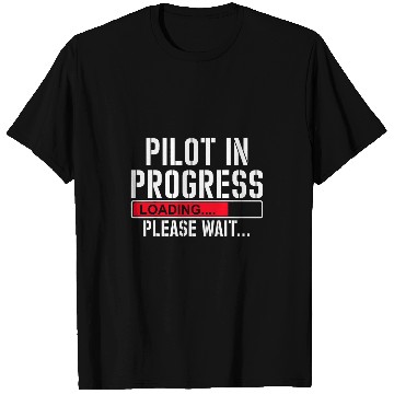 Discover Pilot In Progress Funny Flight School Student Lovers T-Shirts