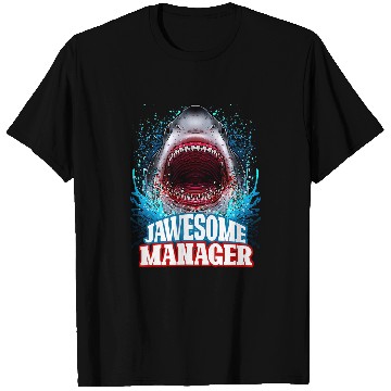 Discover Jawesome Manager Boss Supervisor Great White Shark T-Shirts