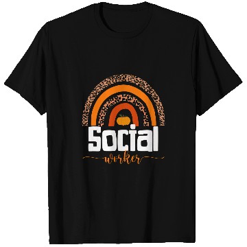 Discover Thanksgiving School Matching Fall Social Worker Team T-Shirts