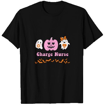 Discover Charge nurses Halloween RN Spooky Pumpkins Nursing T-Shirts