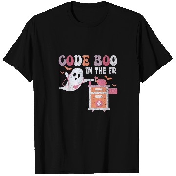 Discover ghosts Code Boo In The ER Respiratory Therapist Halloween T-Shirts