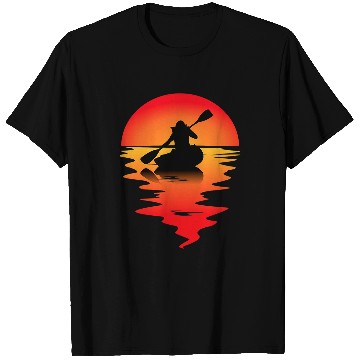 Discover kayak canoe men ladies paddle boat kayaker T-Shirts