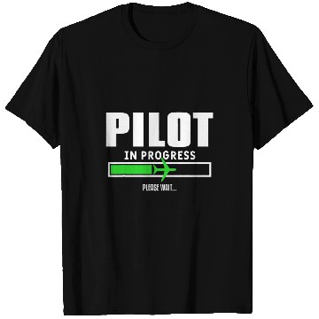 Discover Pilot In Progress Future Aviator Aviation School Student T-Shirts