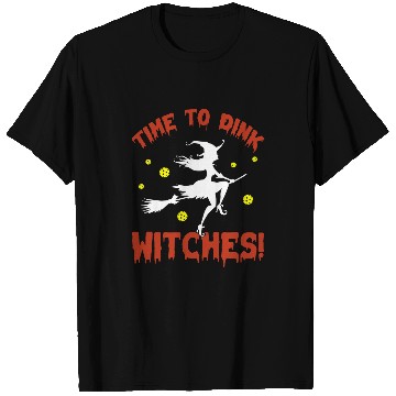 Discover Halloween Pickleball Tee Time To Dink Witches II T-Shirts