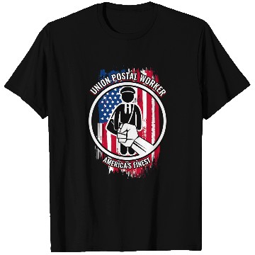 Discover Union Postal Worker American for Postal Workers T-Shirts