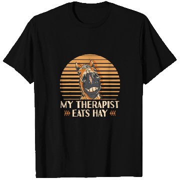 Discover My Therapist Eats Hay Funny Horse Tee 1 T-Shirts