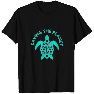 Discover Saving The Planet One Turtle At A Time Tortoise Animal T-Shirts