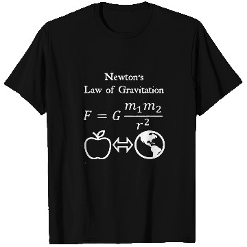 Discover Newtons Law of Gravitation Physics Engineer And Scientist T-Shirts