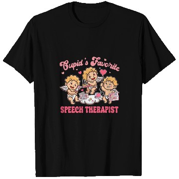 Discover Groovy Cupids Favorite Speech Therapist Valentines Day SLP T-Shirts