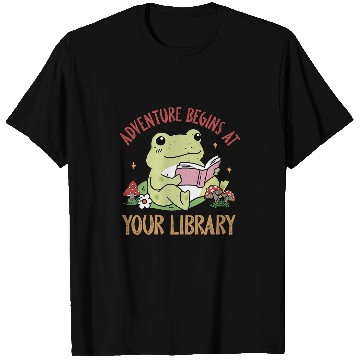 Discover Adventure Begins At Your Library Summer Reading 2024 Frog T-Shirts