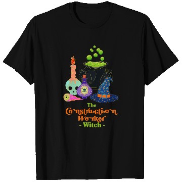 Discover The Construction Worker Witch Foreman Halloween Mason Scary T-Shirts
