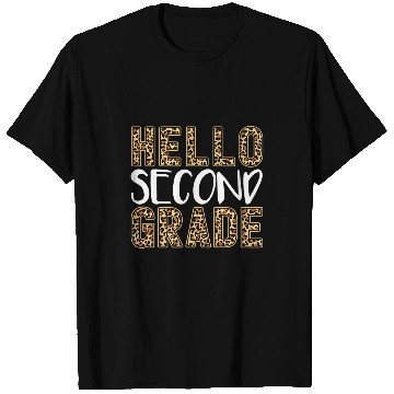 Discover Hello Second Grade Teacher Student 2nd grade Leopard Print T-Shirts