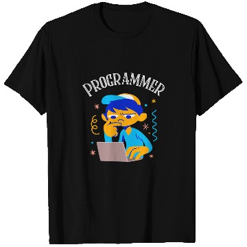 Discover Boy on Computer Programmer Career Student T-Shirts