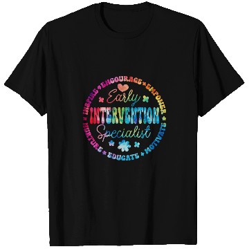 Discover Intervention Teacher Team Early Intervention Specialist 2 T-Shirts