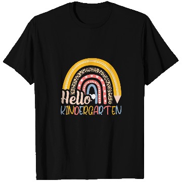 Discover Hello Kindergarten Teacher Rainbow Back To School Student T-Shirts