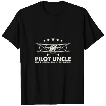 Discover Pilot Uncle Like A Normal Uncle But Cooler Plane Aviation T-Shirts